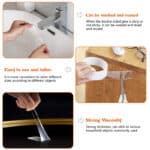 Doppelseitiges Klebeband, Extra Stark Magisch Nano Doppelseitige Klebebänder, Transparent ,Ablösbar Klebestreifen Doppelseitig Spurloses Waschbares Klebeband für Teppich Fotorahmen Küche – Bild 3