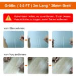 Doppelseitiges Klebeband, Extra Stark Magisch Nano Doppelseitige Klebebänder, Transparent ,Ablösbar Klebestreifen Doppelseitig Spurloses Waschbares Klebeband für Teppich Fotorahmen Küche – Bild 4