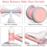Baby balance bike part details