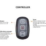 controller for power heat and vibration massage