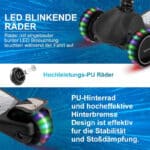 led blinkende rader