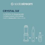 SodaStream Crystal 3.0 Wassersprudler mit Quick-Connect CO2-Zylinder und Glaskaraffen – Bild 4