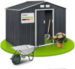 Juskys Metall Gerätehäuser: Verschiedene Grössen & Designs für Ihren Garten