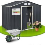 Juskys Metall Gerätehäuser: Verschiedene Grössen & Designs für Ihren Garten