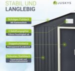 Juskys Metall Gerätehäuser: Verschiedene Grössen & Designs für Ihren Garten – Bild 5