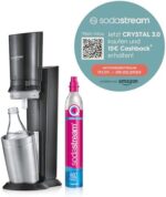 SodaStream Crystal 3.0 Wassersprudler mit Quick-Connect CO2-Zylinder und Glaskaraffen – Bild 2