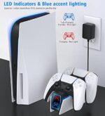 PS5 Controller Ladestation: 2 Std Schnelllade mit EU-Netzteil – Bild 2