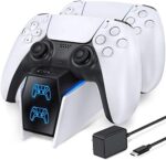 PS5 Controller Ladestation: 2 Std Schnelllade mit EU-Netzteil