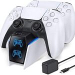 PS5 Controller Ladestation: 2 Std Schnelllade mit EU-Netzteil