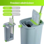 EasyGleam Wischmopp-Set: Nass/Trocken, 2 Pads, für alle Böden – Bild 4