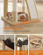FEANDREA Kratzbaum: Katzenbaum mit geräumiger Plattform – Bild 8