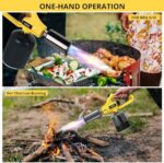 TBTEEK Propan-Brenner: Verstellbare Flamme, Sicherheitsverschluss, vielseitig einsetzbar (Propan-Tank nicht enthalten) – Bild 6