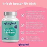 Hyaluron Kollagen Komplex - 180 Kapseln - Haut, Haare, Nägel - Hoch bioverfügbar – Bild 4
