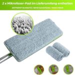 EasyGleam Wischmopp-Set: Nass/Trocken, 2 Pads, für alle Böden – Bild 7