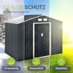 Juskys Metall Gerätehäuser: Verschiedene Grössen & Designs für Ihren Garten – Bild 3