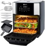 Balter HL-1200 Heissluftfritteuse: Vielseitige 12-Liter-Funktionen mit LCD-Display und 10 Programmen