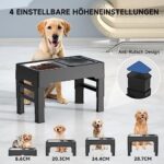 ELS PET Erhöhter 2-in-1 Hundenapf: Auslaufsicher & Höhenverstellbar – Bild 2