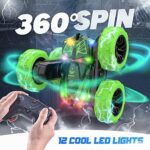 BEZGAR LED RC Stunt Auto: 4WD, 2,4 GHz, 360° Rotation, Wiederaufladbar – Bild 2