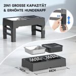 ELS PET Erhöhter 2-in-1 Hundenapf: Auslaufsicher & Höhenverstellbar – Bild 3