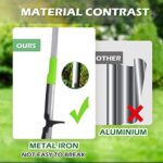 ORIENTOOLS Stand Up Unkrautstecher: Effizientes Gartenwerkzeug mit verstellbarem Stiel und 4 Klauen – Bild 3