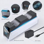 PS5 Controller Ladestation: 2 Std Schnelllade mit EU-Netzteil – Bild 3
