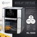 Balter HL-1200 Heissluftfritteuse: Vielseitige 12-Liter-Funktionen mit LCD-Display und 10 Programmen – Bild 7