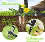 ORIENTOOLS Stand Up Unkrautstecher: Effizientes Gartenwerkzeug mit verstellbarem Stiel und 4 Klauen – Bild 5