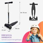 Fun Pro ONE: Sicherer Premium-Roller für Kinder ab 3 Jahren. LED-Räder, faltbar – Bild 3