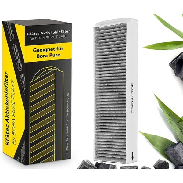 KF3TEC® Aktivkohlefilter (1 Filter) für Bora Pure PUAKF, für Ihr Umluftkochfeld PURU oder PUXU