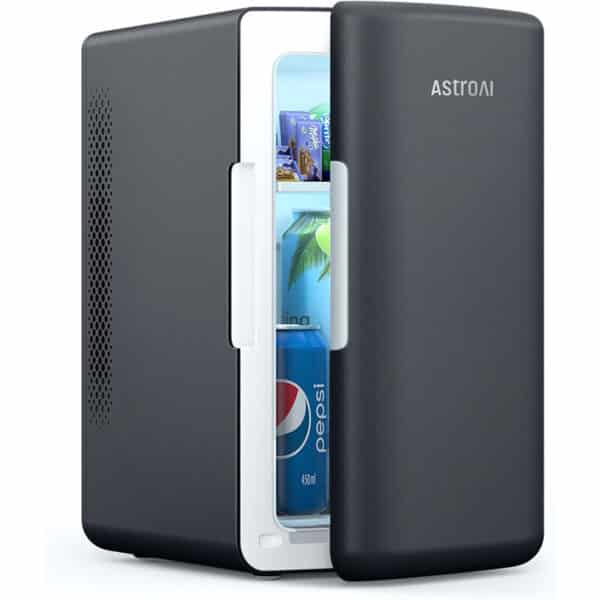 AstroAI 6L Mini Kühlschrank – 2-in-1 Kühl- & Warmfunktion, 12V/220V für Auto & Büro