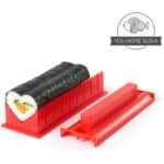 Aya Sushi Maker Kit: Rotes Komplettset mit Messer und Tutorials – 11-teilig für Anfänger