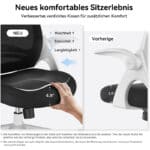 Hbada Ergonomischer Bürostuhl: Leicht und vielseitig! – Bild 2