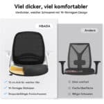 Hbada Ergonomischer Bürostuhl: Leicht und vielseitig! – Bild 3