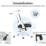 Hbada Ergonomischer Bürostuhl: Leicht und vielseitig! – Bild 8