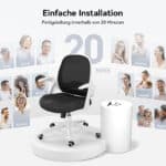 Hbada Ergonomischer Bürostuhl: Leicht und vielseitig! – Bild 9