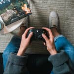 playing with controller x box