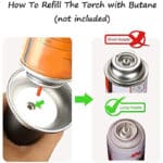 how to refill the torch with butane