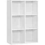 VASAGLE Bücherschrank weiss