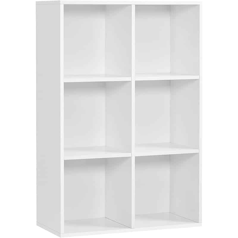 VASAGLE 3 VASAGLE Bücherschrank weiss