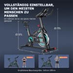Heimtrainer mit Pad-Halterung