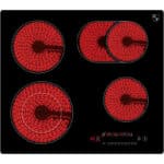 K&H® 4 Zonen Glaskeramikkochfeld 59cm Elektro Autark Eingebaut NC-7206