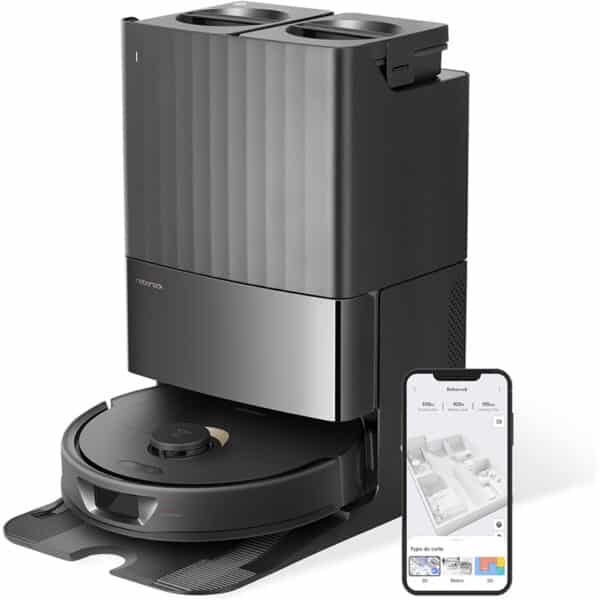 roborock Qrevo Saugroboter mit Wischfunktion Absaugstation 5500 Pa Saugkraft black