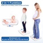 UNICHERRY Bluetooth Babywaage - Digital, Multifunktional, Max. 100 kg – Bild 6