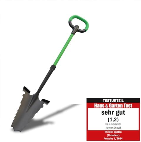 Hammersmith Rayzer All-in-One Spaten - Robust & Effizient - Perfekt für Steinige Böden!