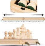 A&A 15 inch Wooden Folding Chess & Checkers Set