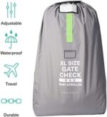 Bramble - XL Gate Check Transporttasche für Kinderwagen & Kindersitz 600D Polyester - Flugreisen & Aufbewahrung - Robust & Wasserdicht - Groß 120x58x35cm