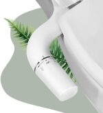 SAMODRA Ultradünnes, minimalistisches Bidet für Toilette mit nicht elektrischer Doppeldüse