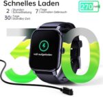 LLKBOHA Smartwatch mit Telefonfunktion -  1.85'' HD Touchscreen – Bild 6