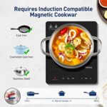 IsEasy Einzel-Induktionskochplatte - Tragbares 2100W Induktionskochfeld mit Touch-Steuerung und Timer – Bild 6