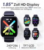 LLKBOHA Smartwatch mit Telefonfunktion -  1.85'' HD Touchscreen – Bild 2